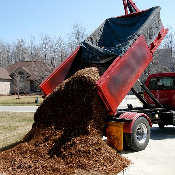 the cost of mulch delivery depends on the quantity and type of mulch selected